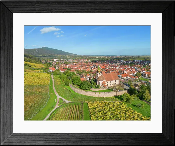 Framed Print : Aerail view at Eglise Saint-Georges de Chatenois, Selestat, Bas-Rhin, Alsace, Alsace-Champagne-Ardenne-Lorraine, Grand Est, France Framed Print : Aerail view at Eglise Saint-Georges de Chatenois, Selestat, Bas-Rhin, Alsace, Alsace-Champagne-Ardenne-Lorraine, Grand Est, France