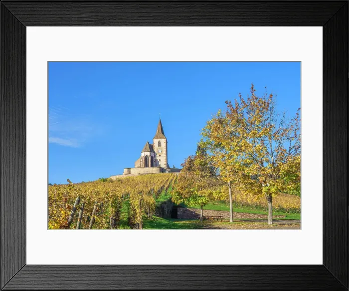Framed Print : Fortified church of Saint Jacques, Hunawihr, Haut-Rhin, Alsace, Alsace-Champagne-Ardenne-Lorraine, Grand Est, France Framed Print : Fortified church of Saint Jacques, Hunawihr, Haut-Rhin, Alsace, Alsace-Champagne-Ardenne-Lorraine, Grand Est, France