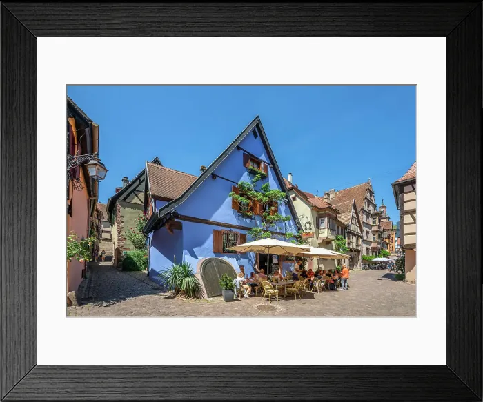 Framed Print : Restaurant at Riquewihr, Haut-Rhin, Alsace, Alsace-Champagne-Ardenne-Lorraine, Grand Est, France Framed Print : Restaurant at Riquewihr, Haut-Rhin, Alsace, Alsace-Champagne-Ardenne-Lorraine, Grand Est, France