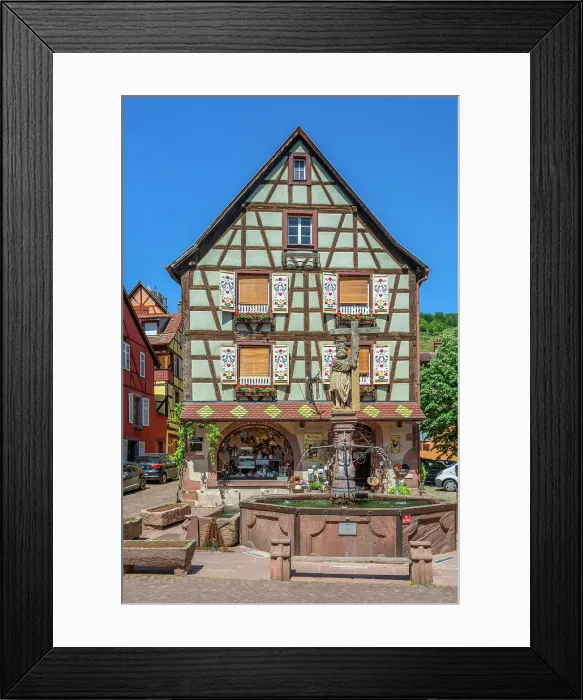 Framed Print : Half-timbered houses at Kaysersberg, Haut-Rhin, Alsace, Alsace-Champagne-Ardenne-Lorraine, Grand Est, France Framed Print : Half-timbered houses at Kaysersberg, Haut-Rhin, Alsace, Alsace-Champagne-Ardenne-Lorraine, Grand Est, France