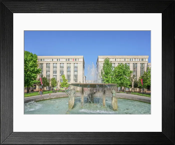 Framed Print : Place de Thessalie at Antigone district, Montpellier, Herault, Languedoc-Roussillon, Occitanie, France Framed Print : Place de Thessalie at Antigone district, Montpellier, Herault, Languedoc-Roussillon, Occitanie, France