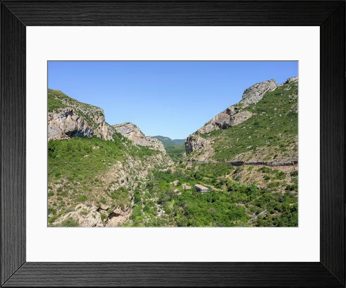 Framed Print : Landscape near Tuchan, Aude, Languedoc-Roussillon, Occitanie, France Framed Print : Landscape near Tuchan, Aude, Languedoc-Roussillon, Occitanie, France