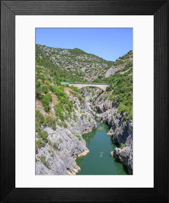 Framed Print : Pont du Diable near Saint-Guilhem-le-Desert, Herault, Languedoc-Roussillon, Occitanie, France Framed Print : Pont du Diable near Saint-Guilhem-le-Desert, Herault, Languedoc-Roussillon, Occitanie, France