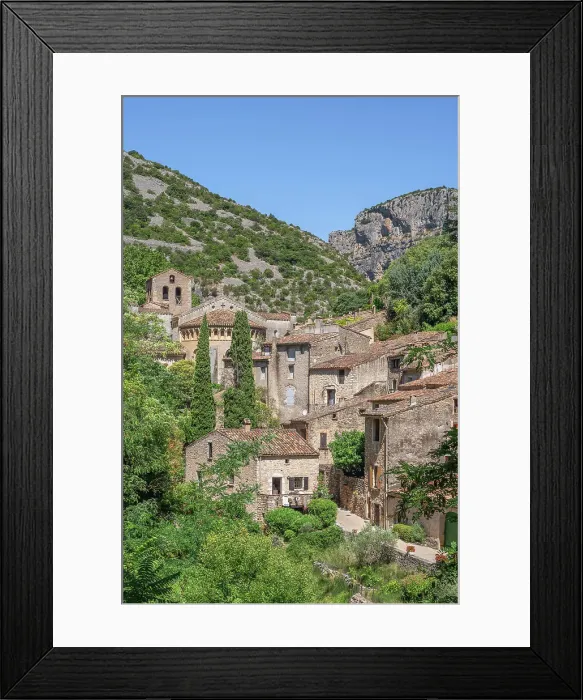 Framed Print : Saint-Guilhem-le-Desert, Herault, Languedoc-Roussillon, Occitanie, France Framed Print : Saint-Guilhem-le-Desert, Herault, Languedoc-Roussillon, Occitanie, France
