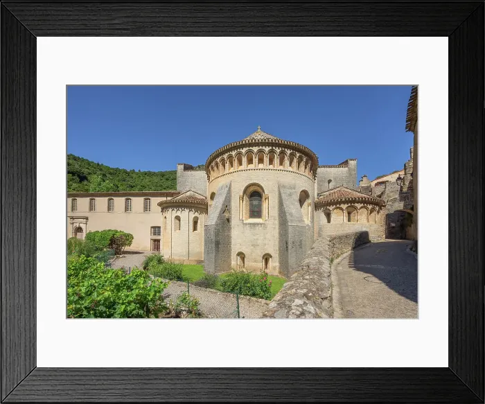 Framed Print : Saint-Guilhem-le-Desert, Herault, Languedoc-Roussillon, Occitanie, France