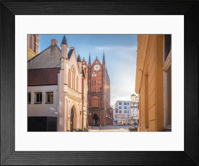 Framed Print : Historic houses at Stralsund market square, Mecklenburg-West Pomerania, North Germany, Germany Framed Print : Historic houses at Stralsund market square, Mecklenburg-West Pomerania, North Germany, Germany