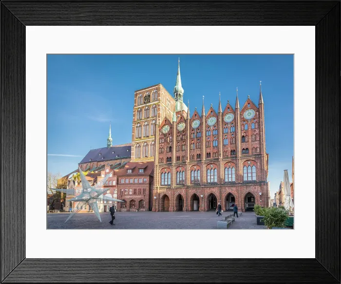 Framed Print : Nikolaikirche and Old Town Hall at Stralsund market square, Mecklenburg-West Pomerania, North Germany, Germany Framed Print : Nikolaikirche and Old Town Hall at Stralsund market square, Mecklenburg-West Pomerania, North Germany, Germany