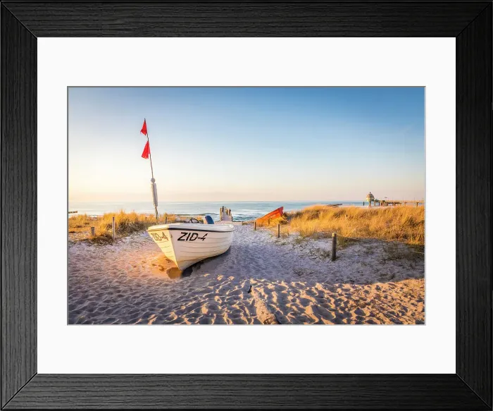 Framed Print : Boats on the beach at Zingst, Mecklenburg-West Pomerania, North Germany, Germany Framed Print : Boats on the beach at Zingst, Mecklenburg-West Pomerania, North Germany, Germany