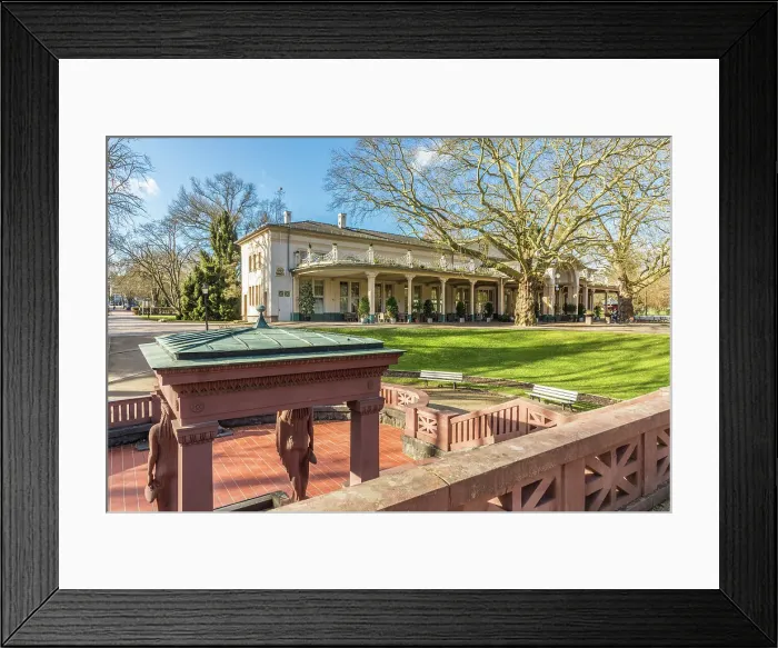 Framed Print : Elisabethenbrunnen and Orangery in the spa gardens of Bad Homburg vor der Hohe, Taunus, Hesse, Germany Framed Print : Elisabethenbrunnen and Orangery in the spa gardens of Bad Homburg vor der Hohe, Taunus, Hesse, Germany