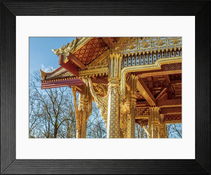 Framed Print : Chulalongkorn fountain at the Thai-Sala in the spa gardens of Bad Homburg, Taunus, Hesse, Germany Framed Print : Chulalongkorn fountain at the Thai-Sala in the spa gardens of Bad Homburg, Taunus, Hesse, Germany
