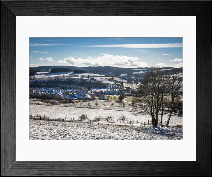 Framed Print : Wintry landscape above Niedersfeld near Winterberg, Sauerland, North Rhine-Westphalia, Germany Framed Print : Wintry landscape above Niedersfeld near Winterberg, Sauerland, North Rhine-Westphalia, Germany