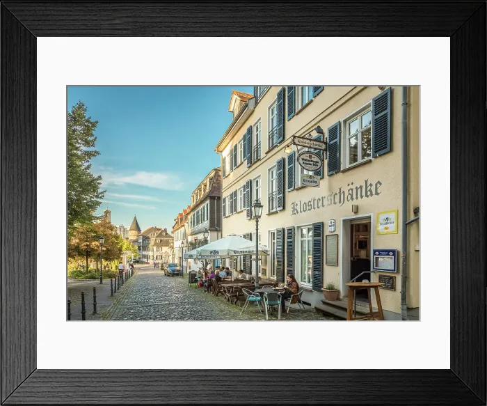 Framed Print : Klosterschenke in the Herrngasse, Bad Homburg in front of the height, Taunus, Hesse, Germany Framed Print : Klosterschenke in the Herrngasse, Bad Homburg in front of the height, Taunus, Hesse, Germany
