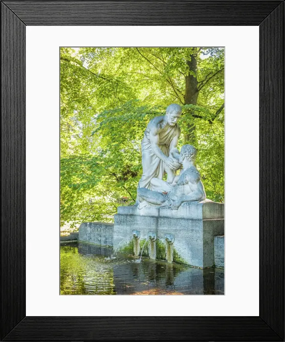 Framed Print : Samaritan fountain (created in 1915 by Hugo Kaufmann) in the spa gardens of Bad Homburg vor der Hoehe, Taunus, Hesse, Germany Framed Print : Samaritan fountain (created in 1915 by Hugo Kaufmann) in the spa gardens of Bad Homburg vor der Hoehe, Taunus, Hesse, Germany