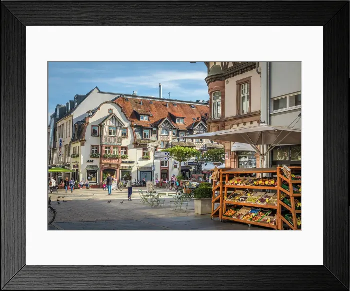 Framed Print : Luisenstrasse and market square in Bad Homburg, Taunus, Hesse, Germany Framed Print : Luisenstrasse and market square in Bad Homburg, Taunus, Hesse, Germany