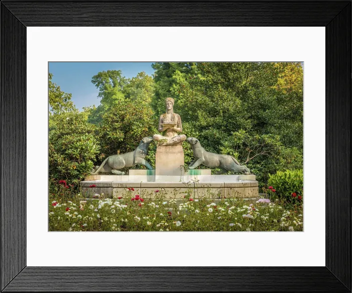 Framed Print : Thirst fountain in the Jubilee Park, a section of the spa park in Bad Homburg vor der Hohe, Taunus, Hesse, Germany Framed Print : Thirst fountain in the Jubilee Park, a section of the spa park in Bad Homburg vor der Hohe, Taunus, Hesse, Germany