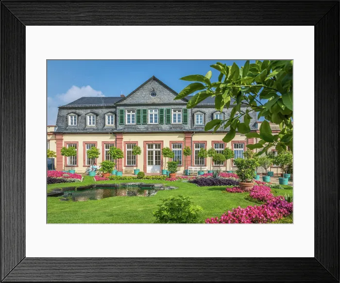 Framed Print : Orangery with orangery fountain at the Landgrave Castle in Bad Homburg, Taunus, Hesse, Germany Framed Print : Orangery with orangery fountain at the Landgrave Castle in Bad Homburg, Taunus, Hesse, Germany