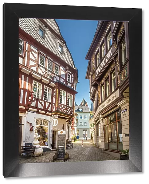 Historic half-timbered houses in the old town of Limburg, Lahn valley, Hesse, Germany