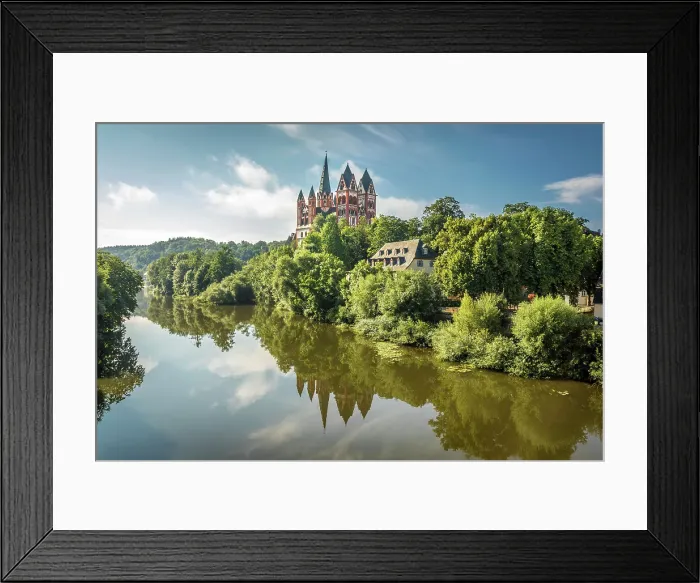 Framed Print : View from the old Lahn Bridge to Limburg Cathedral, Limburg, Lahn Valley, Hesse, Germany Framed Print : View from the old Lahn Bridge to Limburg Cathedral, Limburg, Lahn Valley, Hesse, Germany