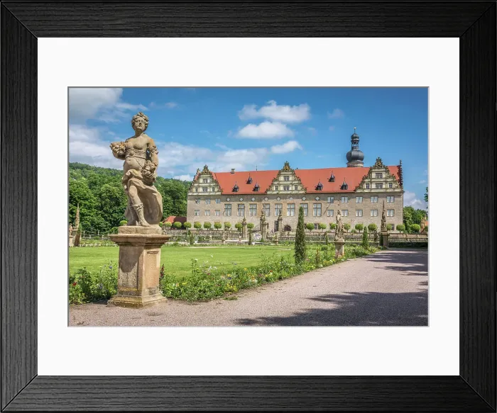 Framed Print : Weikersheim Park and Castle, Romantic Road, Tauber Valley, Baden-Wurttemberg, Germany Framed Print : Weikersheim Park and Castle, Romantic Road, Tauber Valley, Baden-Wurttemberg, Germany