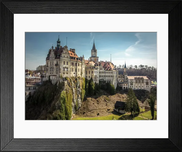 Framed Print : Hohenzollern Castle in Sigmaringen on the Danube, Baden-Wurttemberg, Germany Framed Print : Hohenzollern Castle in Sigmaringen on the Danube, Baden-Wurttemberg, Germany