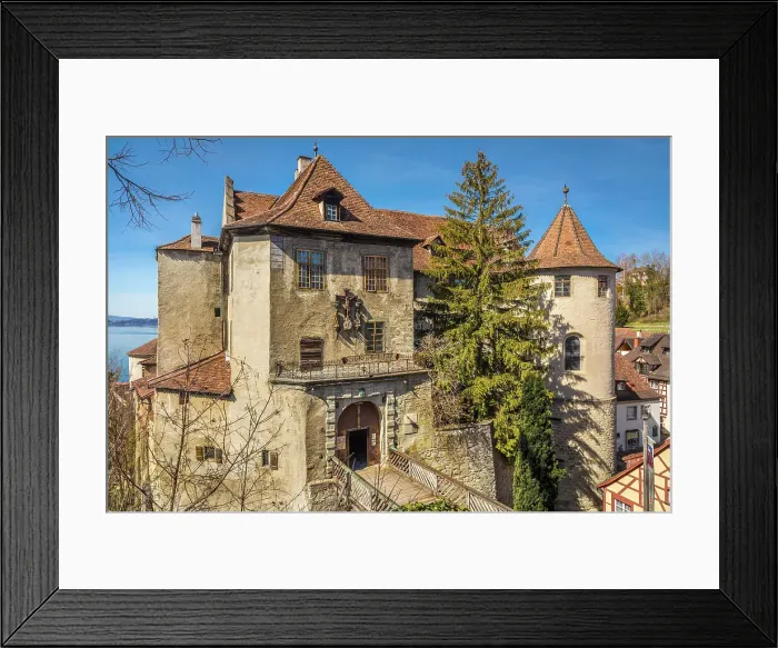 Framed Print : View from the New Castle to Meersburg Castle, Baden-Wurttemberg, Germany Framed Print : View from the New Castle to Meersburg Castle, Baden-Wurttemberg, Germany