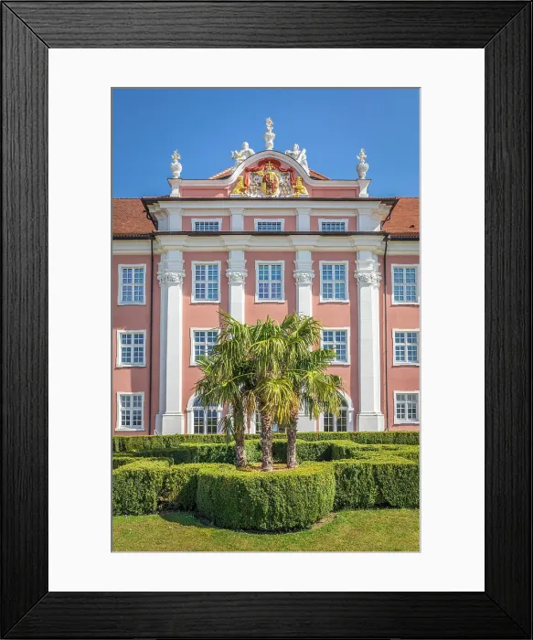 Framed Print : Garden Terrace and New Palace Meersburg, Baden-Wurttemberg, Germany Framed Print : Garden Terrace and New Palace Meersburg, Baden-Wurttemberg, Germany