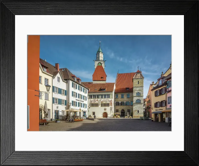 Framed Print : Old town of Ueberlingen with St. Nicholas Minster, Baden-Wurttemberg, Germany Framed Print : Old town of Ueberlingen with St. Nicholas Minster, Baden-Wurttemberg, Germany
