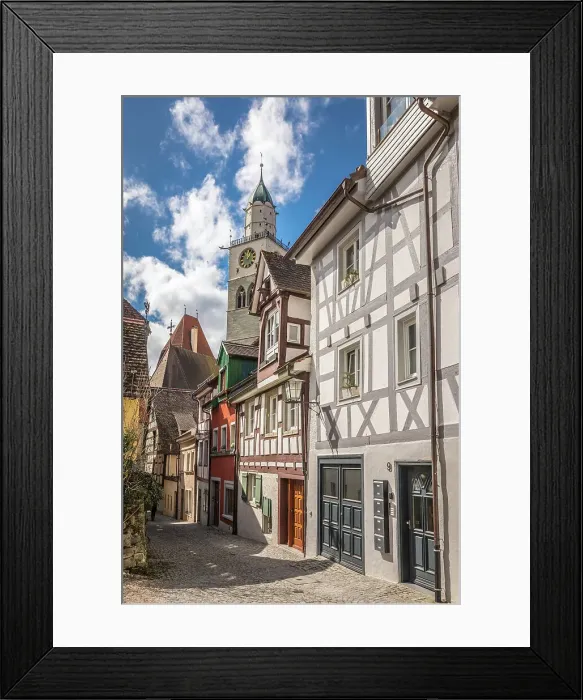 Framed Print : Old town of Ueberlingen with St. Nicholas Minster, Baden-Wurttemberg, Germany Framed Print : Old town of Ueberlingen with St. Nicholas Minster, Baden-Wurttemberg, Germany
