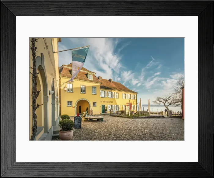 Framed Print : Tavern in the old town of Meersburg overlooking Lake Constance, Baden-Wurttemberg, Germany Framed Print : Tavern in the old town of Meersburg overlooking Lake Constance, Baden-Wurttemberg, Germany