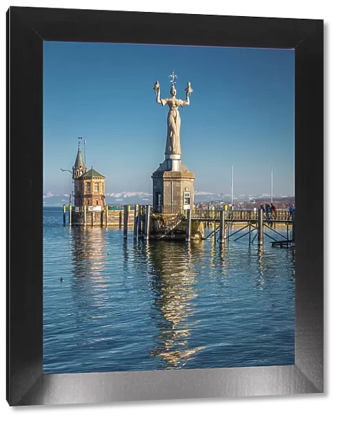 Imperia statue at the port of Konstanz, Baden-Wurttemberg, Germany