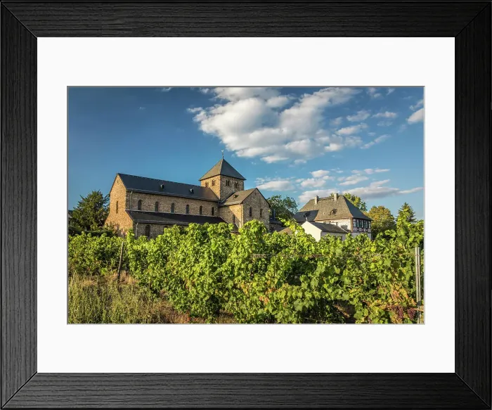 Framed Print : Basilica of St. Aegidius in Mittelheim, Rheingau, Hesse, Germany Framed Print : Basilica of St. Aegidius in Mittelheim, Rheingau, Hesse, Germany