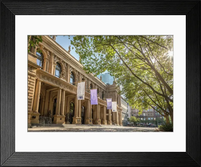 Framed Print : Stock exchange square and Frankfurt Stock Exchange, Frankfurt, Hesse, Germany Framed Print : Stock exchange square and Frankfurt Stock Exchange, Frankfurt, Hesse, Germany