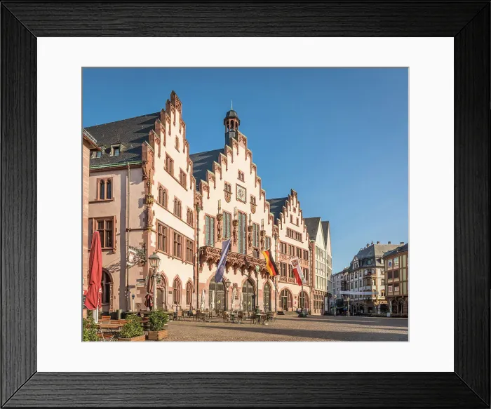 Framed Print : Frankfurter Romer Town Hall, Frankfurt, Hesse, Germany Framed Print : Frankfurter Romer Town Hall, Frankfurt, Hesse, Germany
