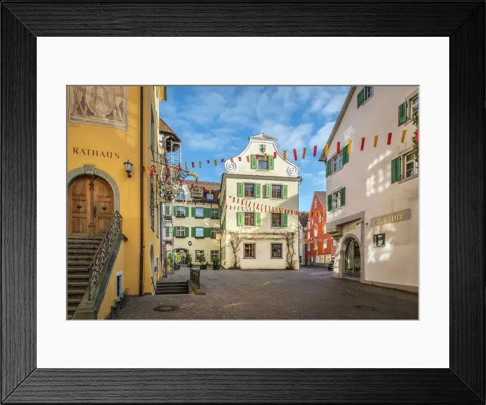 Framed Print : Rathausplatz in the old town of Meersburg, Baden-Wurttemberg, Germany Framed Print : Rathausplatz in the old town of Meersburg, Baden-Wurttemberg, Germany