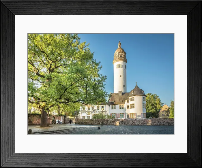 Framed Print : Hochst Castle view from castle square, Frankfurt, Hesse, Germany Framed Print : Hochst Castle view from castle square, Frankfurt, Hesse, Germany