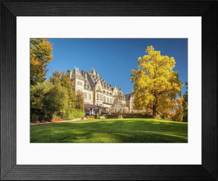 Framed Print : Schlosshotel Friedrichshof (garden side) in Kronberg, Taunus, Hesse, Germany Framed Print : Schlosshotel Friedrichshof (garden side) in Kronberg, Taunus, Hesse, Germany