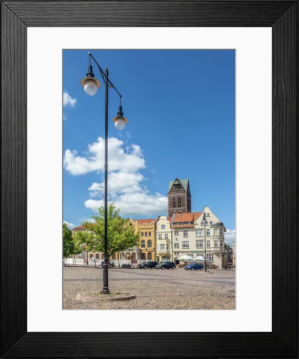 Framed Print : Market square in the old town of Wismar, Mecklenburg-Western Pomerania, Baltic Sea, North Germany, Germany Framed Print : Market square in the old town of Wismar, Mecklenburg-Western Pomerania, Baltic Sea, North Germany, Germany