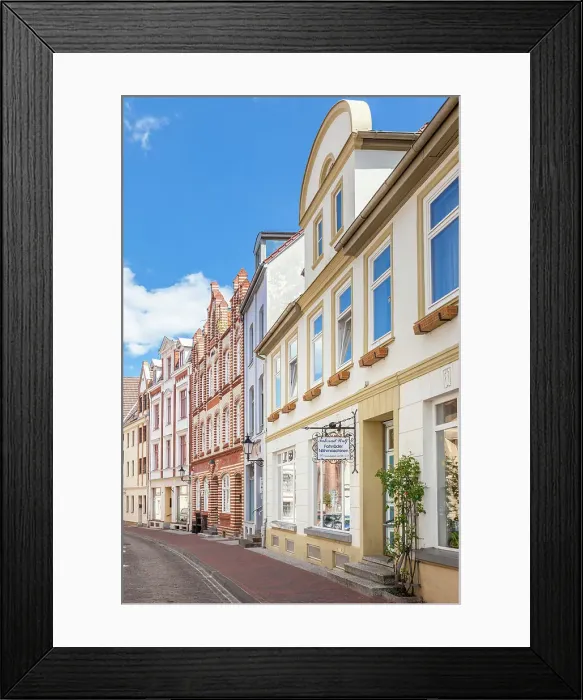 Framed Print : Historic houses in the old town of Wismar, Mecklenburg-Western Pomerania, Baltic Sea, Northern Germany, Germany Framed Print : Historic houses in the old town of Wismar, Mecklenburg-Western Pomerania, Baltic Sea, Northern Germany, Germany