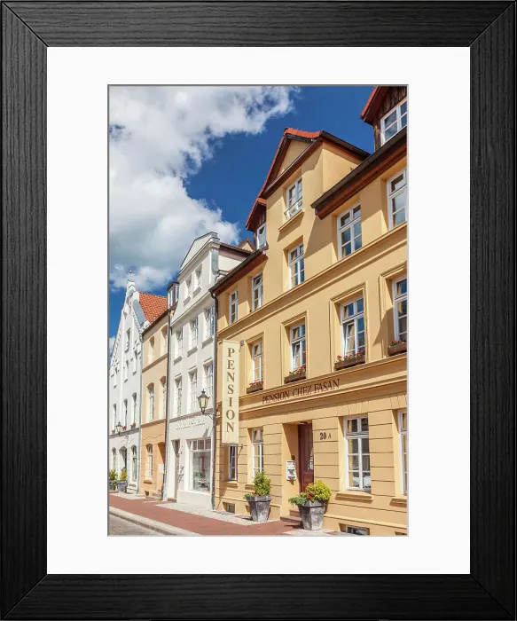 Framed Print : Historic houses in the old town of Wismar, Mecklenburg-Western Pomerania, Baltic Sea, Northern Germany, Germany Framed Print : Historic houses in the old town of Wismar, Mecklenburg-Western Pomerania, Baltic Sea, Northern Germany, Germany