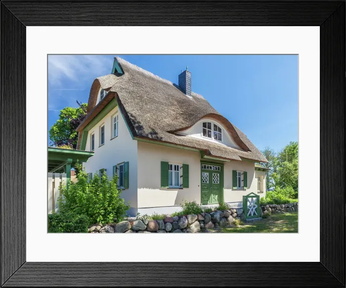 Framed Print : Beautiful, traditional thatched cottage in Born am Darss, Mecklenburg-West Pomerania, Baltic Sea, Northern Germany, Germany Framed Print : Beautiful, traditional thatched cottage in Born am Darss, Mecklenburg-West Pomerania, Baltic Sea, Northern Germany, Germany