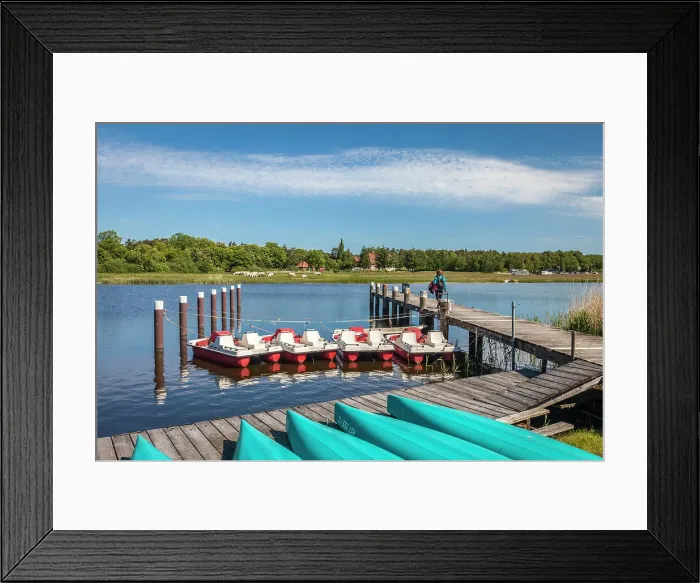 Framed Print : Boat rental at the Bodden harbour of Prerow, Mecklenburg-Western Pomerania, Baltic Sea, Northern Germany, Germany Framed Print : Boat rental at the Bodden harbour of Prerow, Mecklenburg-Western Pomerania, Baltic Sea, Northern Germany, Germany