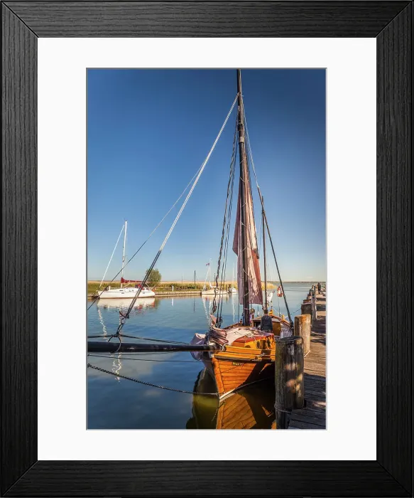 Framed Print : Zeesenboot in the Bodden harbour of Althagen, Mecklenburg-West Pomerania, Baltic Sea, Northern Germany, Germany Framed Print : Zeesenboot in the Bodden harbour of Althagen, Mecklenburg-West Pomerania, Baltic Sea, Northern Germany, Germany