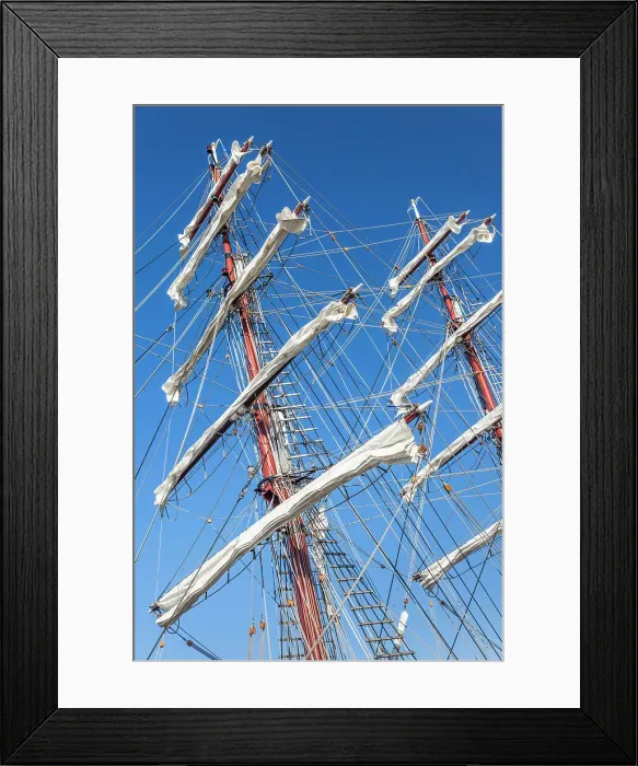 Framed Print : Windjammer in the Bodden harbour of Zingst, Mecklenburg-Western Pomerania, Baltic Sea, North Germany, Germany Framed Print : Windjammer in the Bodden harbour of Zingst, Mecklenburg-Western Pomerania, Baltic Sea, North Germany, Germany