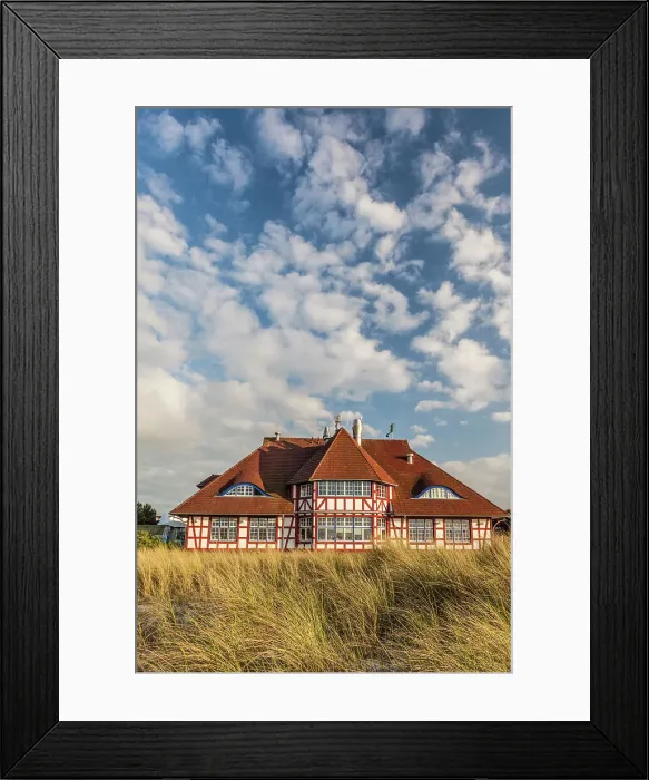 Framed Print : Kurhaus in the dunes in Zingst, Mecklenburg-West Pomerania, Baltic Sea, North Germany, Germany Framed Print : Kurhaus in the dunes in Zingst, Mecklenburg-West Pomerania, Baltic Sea, North Germany, Germany