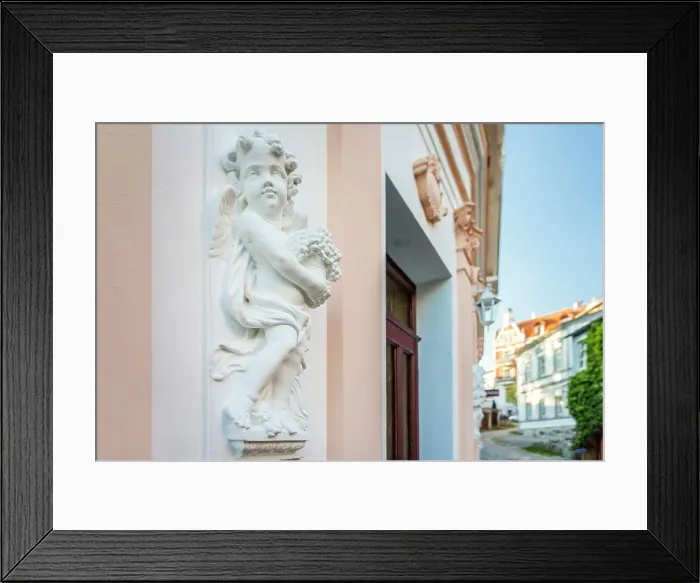 Framed Print : Angel figure in the old town of Sassnitz on Ruegen, Mecklenburg-Western Pomerania, Baltic Sea, Northern Germany, Germany Framed Print : Angel figure in the old town of Sassnitz on Ruegen, Mecklenburg-Western Pomerania, Baltic Sea, Northern Germany, Germany