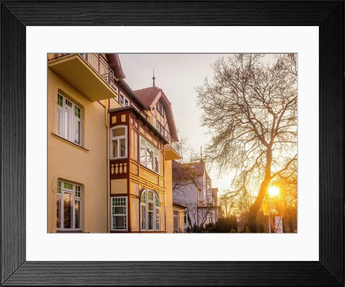 Framed Print : Historic hotel on the promenade of Kuehlungsborn, Mecklenburg-West Pomerania, Baltic Sea, Northern Germany, Germany Framed Print : Historic hotel on the promenade of Kuehlungsborn, Mecklenburg-West Pomerania, Baltic Sea, Northern Germany, Germany
