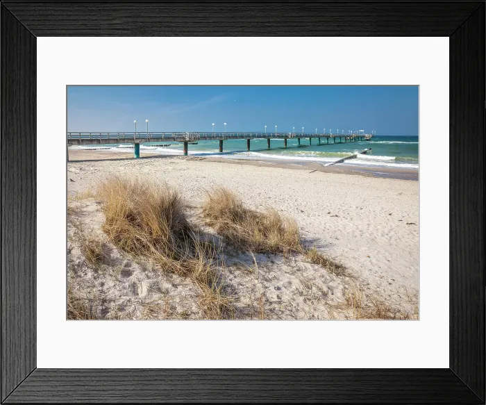 Framed Print : Pier and beach in Heiligendamm, Mecklenburg-West Pomerania, Baltic Sea, North Germany, Germany Framed Print : Pier and beach in Heiligendamm, Mecklenburg-West Pomerania, Baltic Sea, North Germany, Germany