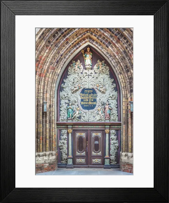 Framed Print : Baroque portal of the Nikolaikirche at the Alter Markt in Stralsund, Mecklenburg-West Pomerania, Baltic Sea, North Germany, Germany Framed Print : Baroque portal of the Nikolaikirche at the Alter Markt in Stralsund, Mecklenburg-West Pomerania, Baltic Sea, North Germany, Germany