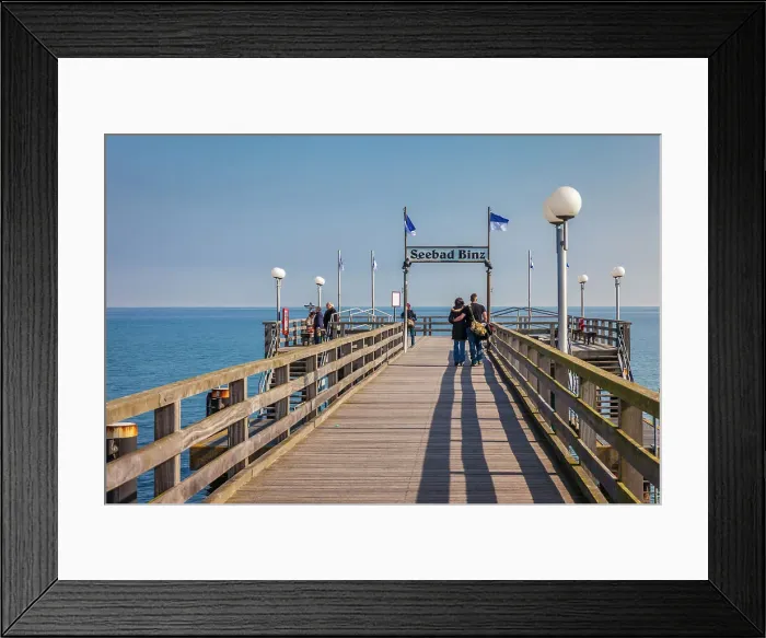 Framed Print : Pier of Binz on Ruegen, Mecklenburg-Western Pomerania, Baltic Sea, North Germany, Germany Framed Print : Pier of Binz on Ruegen, Mecklenburg-Western Pomerania, Baltic Sea, North Germany, Germany