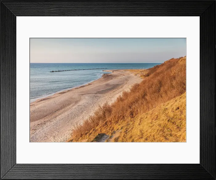 Framed Print : Beach section on the cliff in Ahrenshoop, Mecklenburg-Western Pomerania, Baltic Sea, Northern Germany, Germany Framed Print : Beach section on the cliff in Ahrenshoop, Mecklenburg-Western Pomerania, Baltic Sea, Northern Germany, Germany